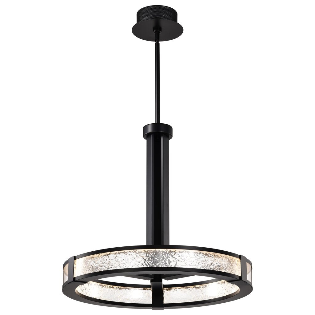 Satco 62-2003 40W LED Fixture Darrow - 24 Inch Pendant Matte Black