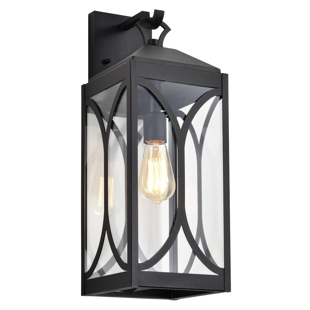 Satco 60-8123 Fixture Oaklyn - 1 Light Large Wall Lantern Matte Black