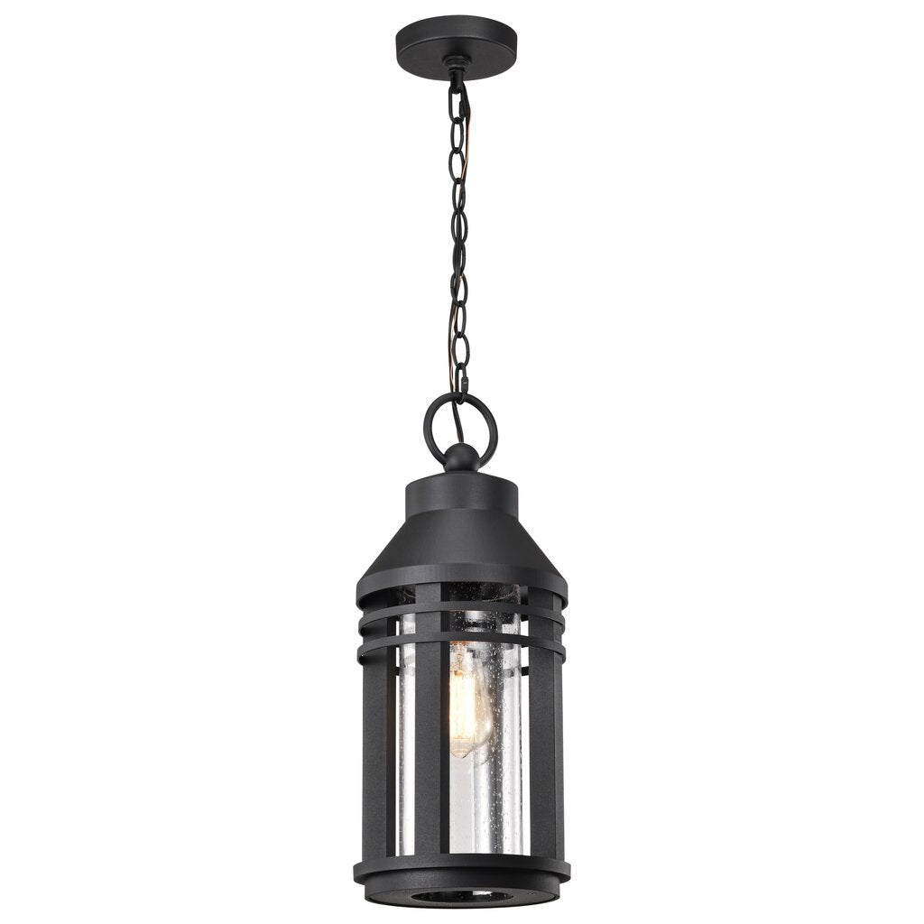 Satco 60-8104 Fixture Wilton - 1 Light Hanging Lantern Matte Black