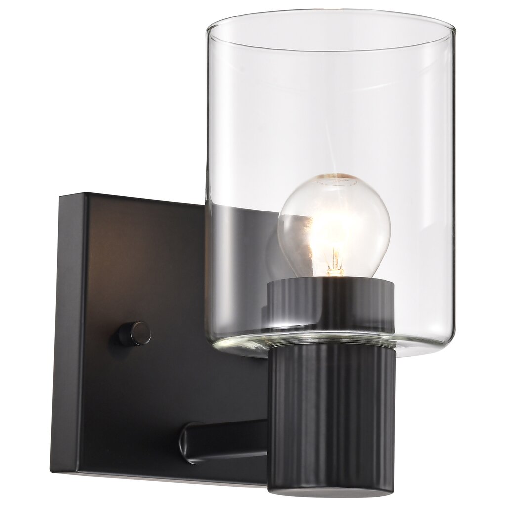 Satco 60-8061 Fixture Clarksville - 1 Light Vanity Matte Black with