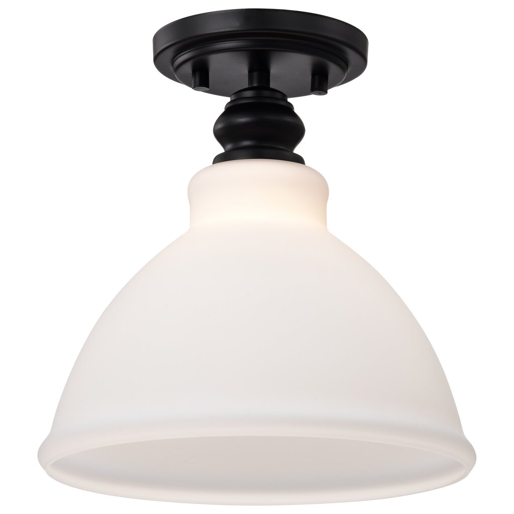 Satco 60-8025 Fixture Russel - 10 Inch Semi Flush Mount Matte Black