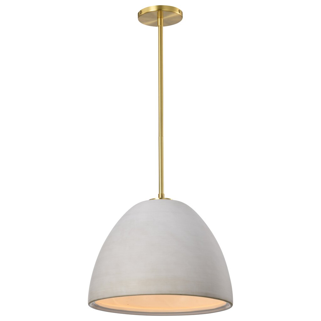 Satco 60-8003 Fixture Collins - 14 Inch Pendant Ceramic with Gold