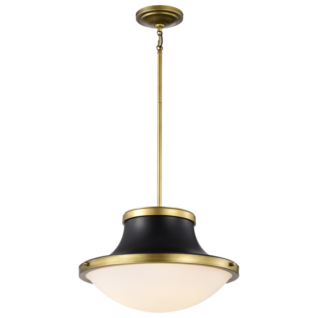 Satco 60-7908 Fixture Lafayette 3 Light Pendant - 18 Inches Matte
