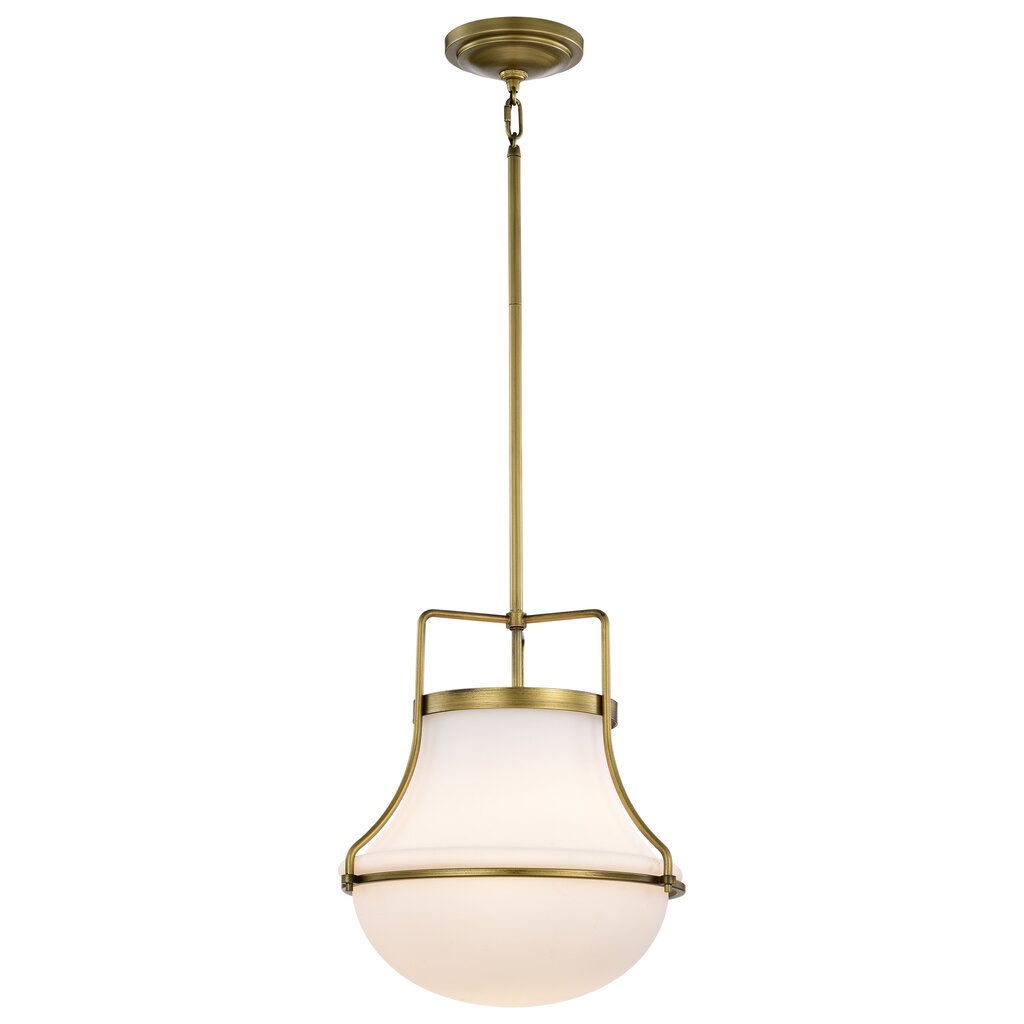 Satco 60-7863 Fixture Valdora 1 Light Pendant - 14 Inches Natural