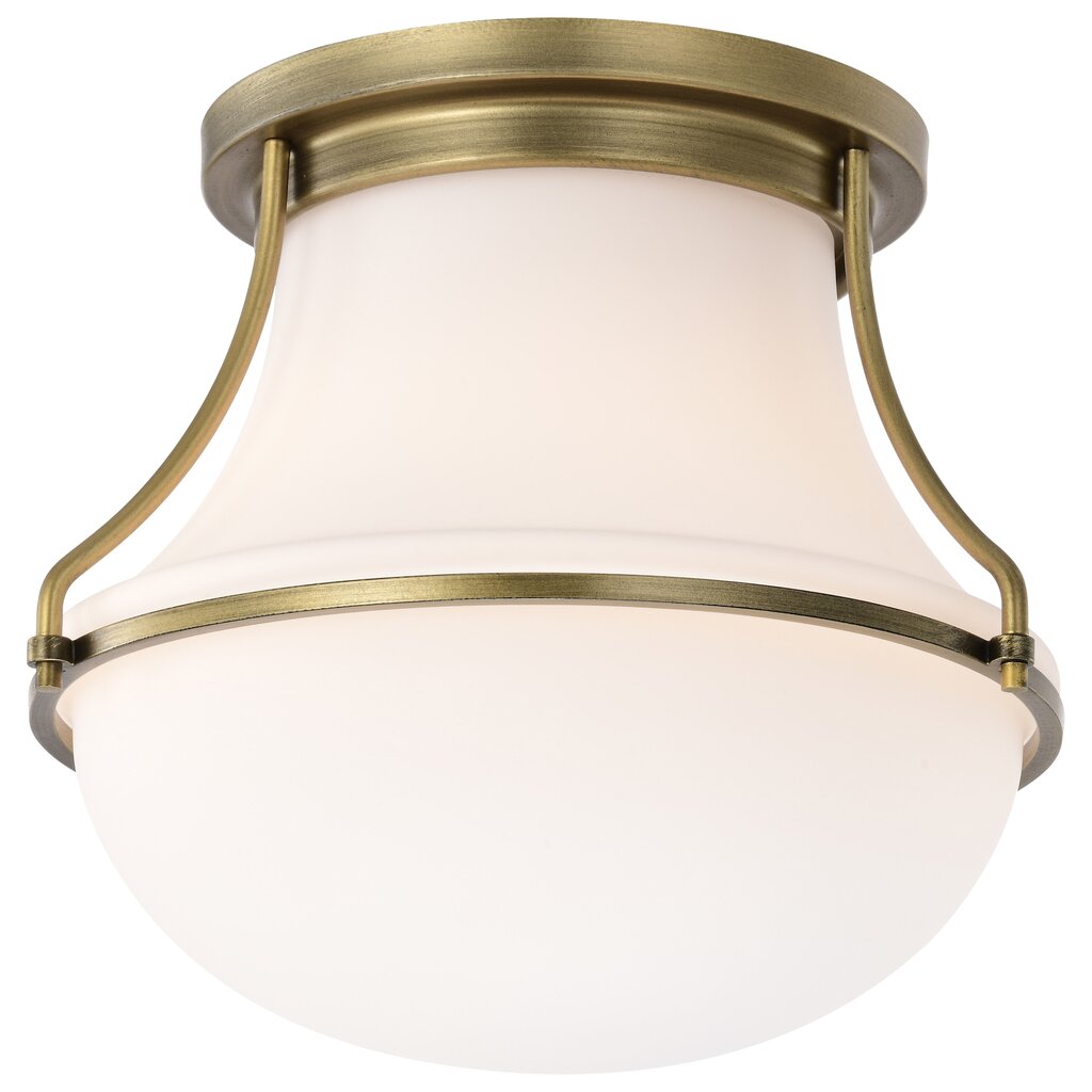 Satco 60-7860 Fixture Valdora 1 Light Flush Mount - 10 Inches Natural