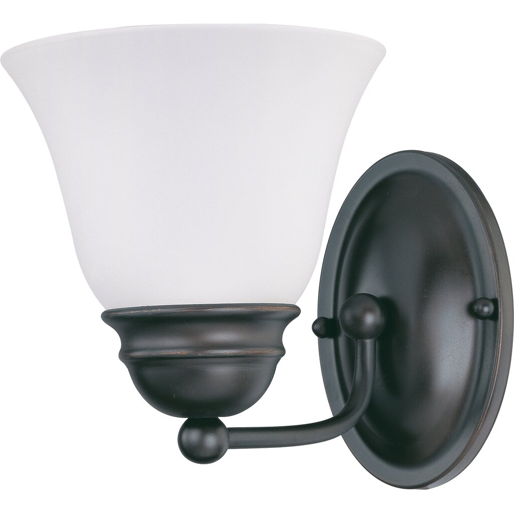 Satco 60-6085 Fixture Empire - 1 Light 7 in. Vanity with Frosted White