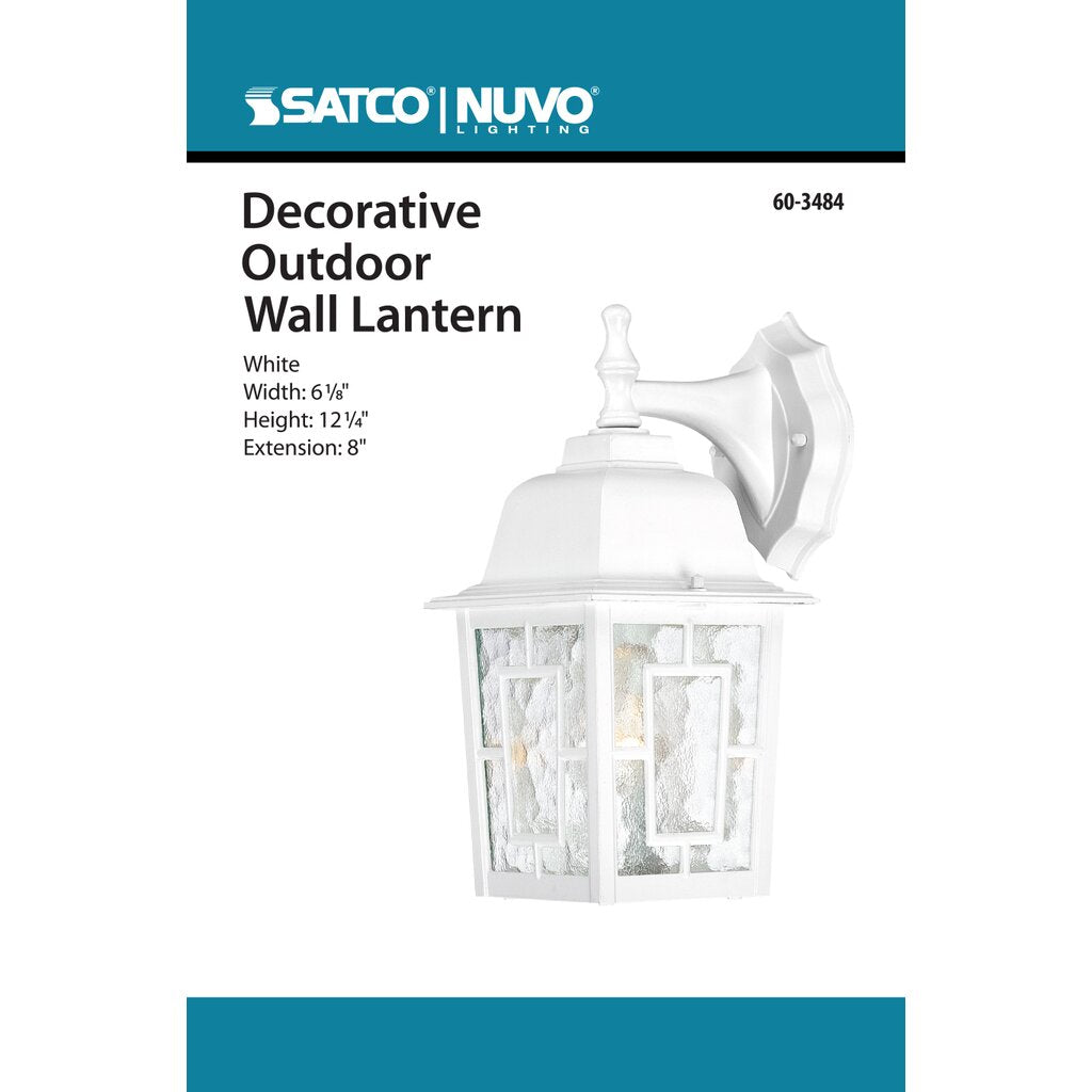 Satco 60-3484 Fixture Banyan - 1 Light 12 in. Outdoor Wall with Clear