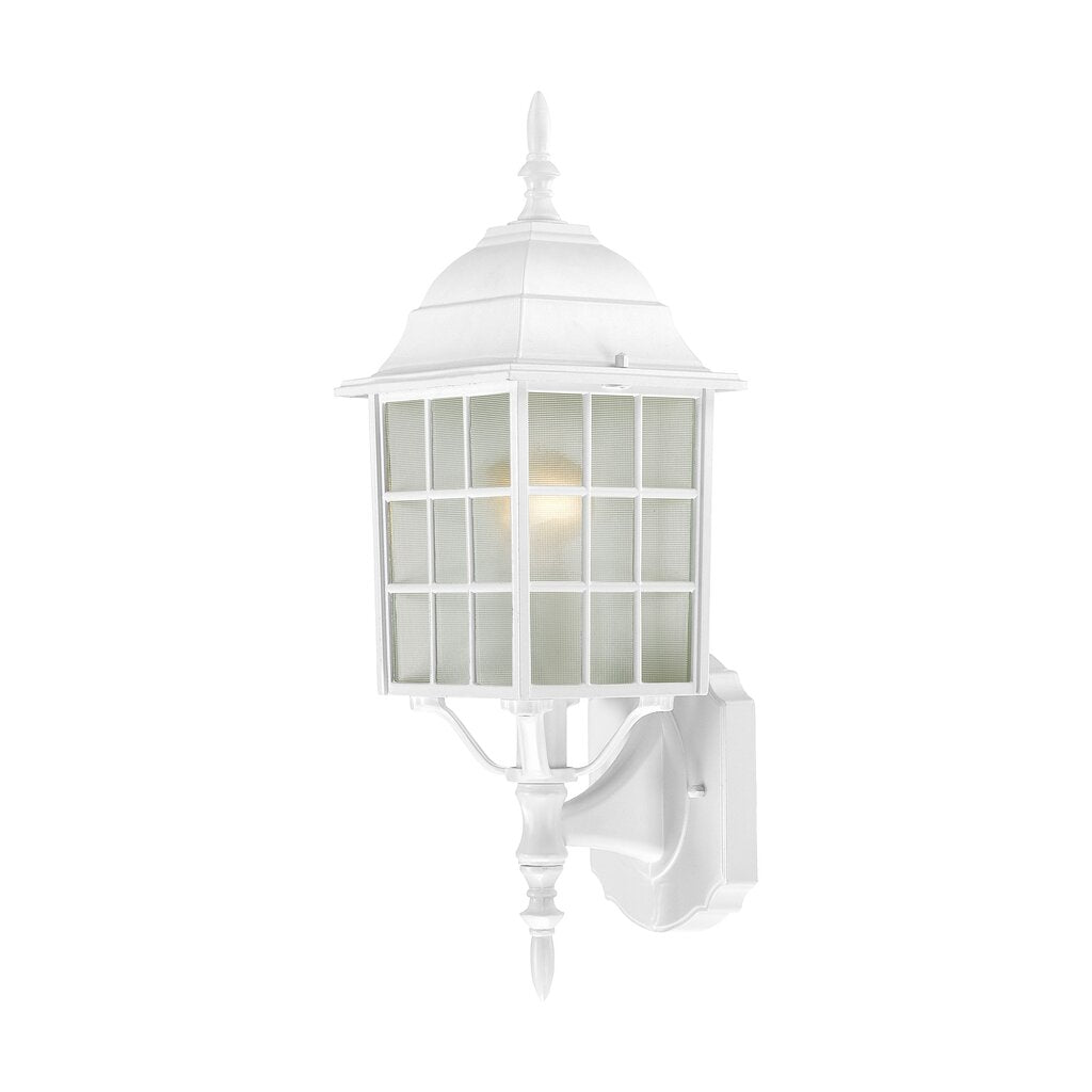 Satco 60-3477 Fixture Adams - 1 Light 18 in. Outdoor Wall with Frosted