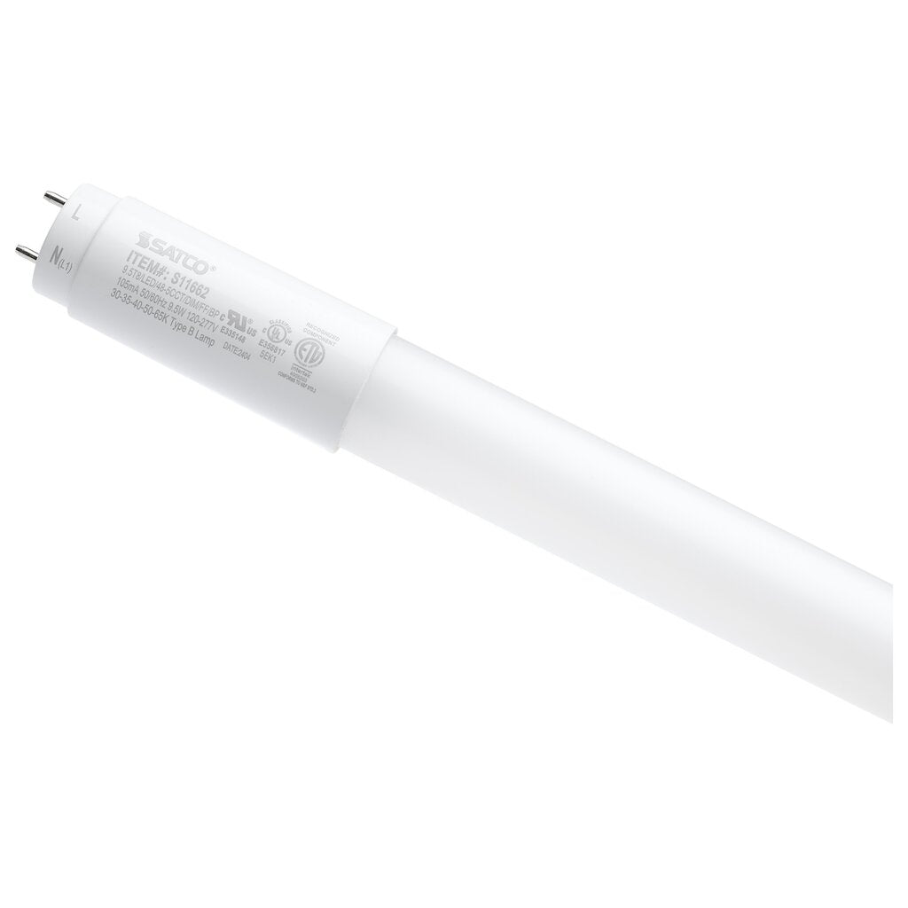 25 pack - SATCO S11662 9.5W T8 LED Light Bulb