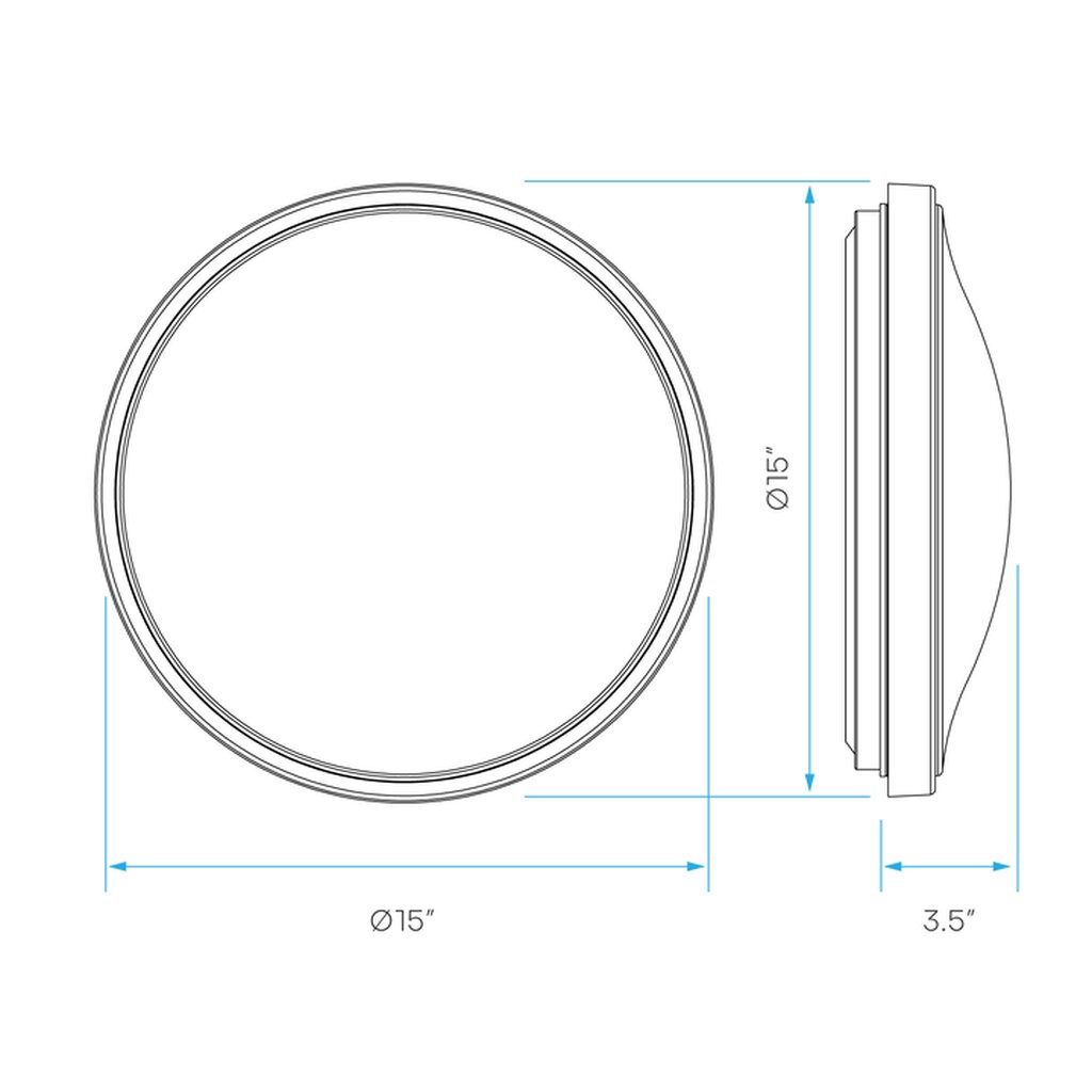 Luxrite LR23344 24W LED Ceiling Fixture Fixture