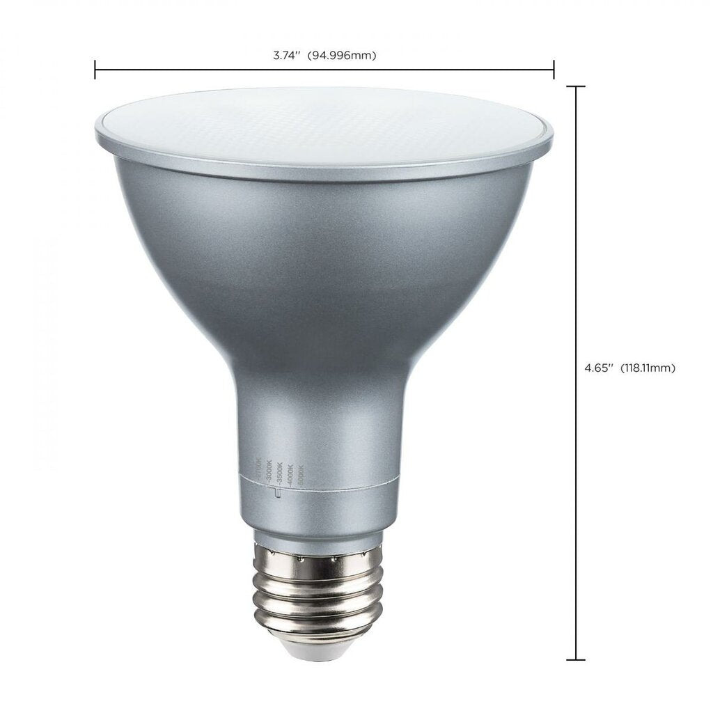 12 pack - Satco S32240 15W PAR30 Long LED Light Bulb
