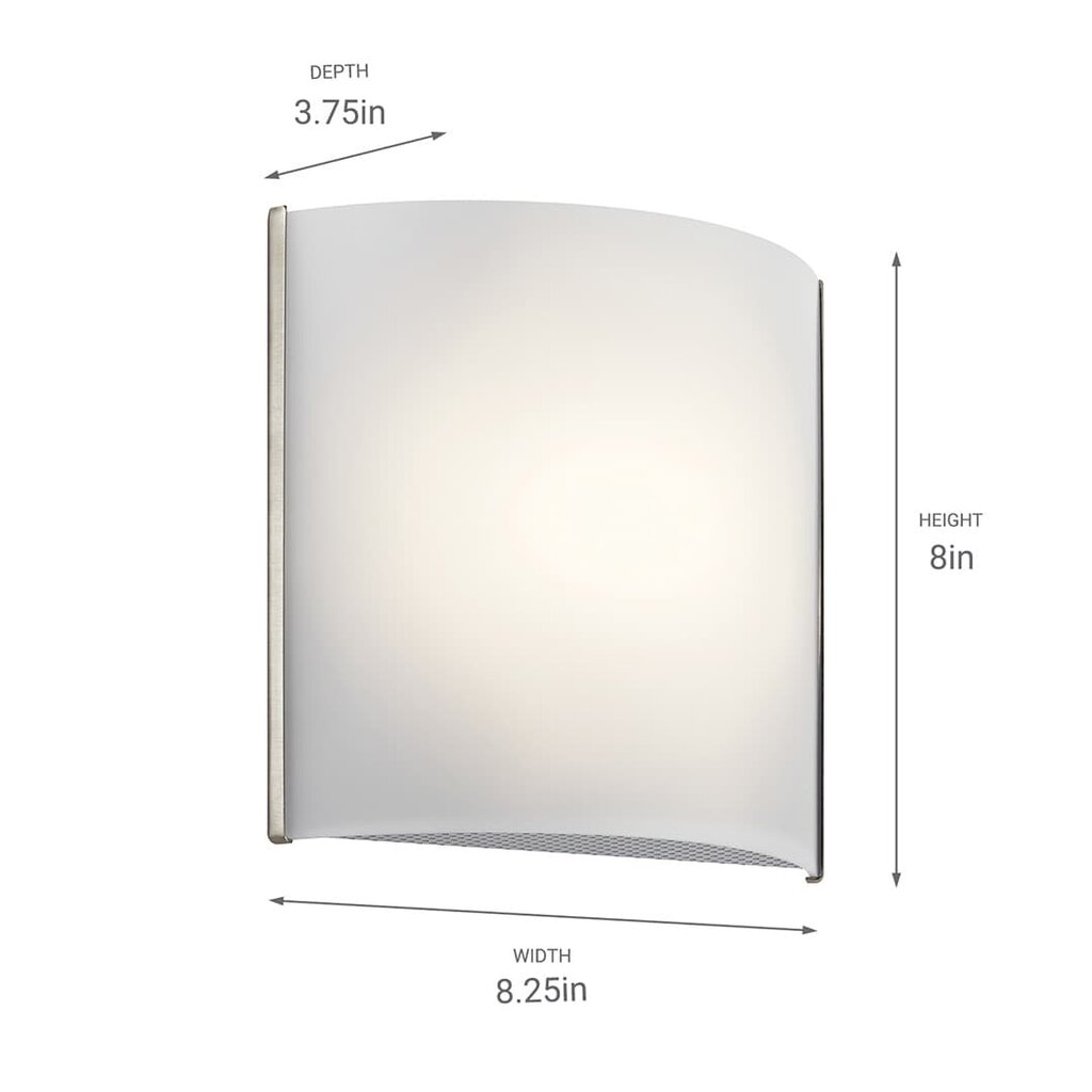 Kichler 10797NILED 16W LED Fixture This one-light wall sconce
