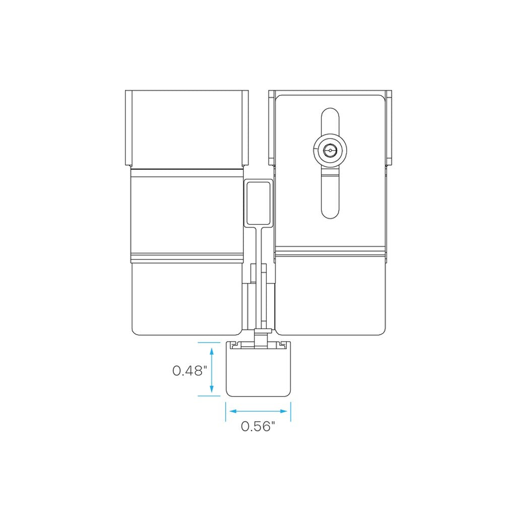 Luxrite AK42312 LED Fixture GRID SMART 48" 9/16" 4000K
