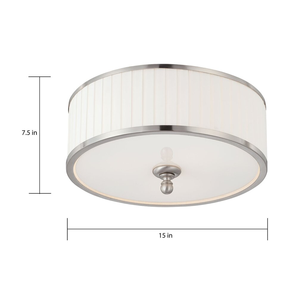 Satco 60-4741 Flush Mount Fixture Candice; 3 Light; Flush Dome with