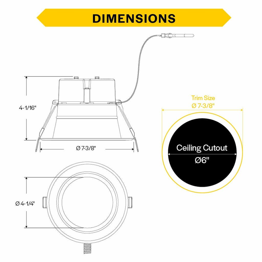 Halco 89211 10W/17W/21W LED Dimmable Fixture Commercial Retrofit