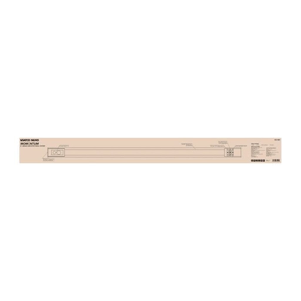 Satco 65-1181 30W/40W/50W LED Dimmable Fixture Momentum; 4 Foot