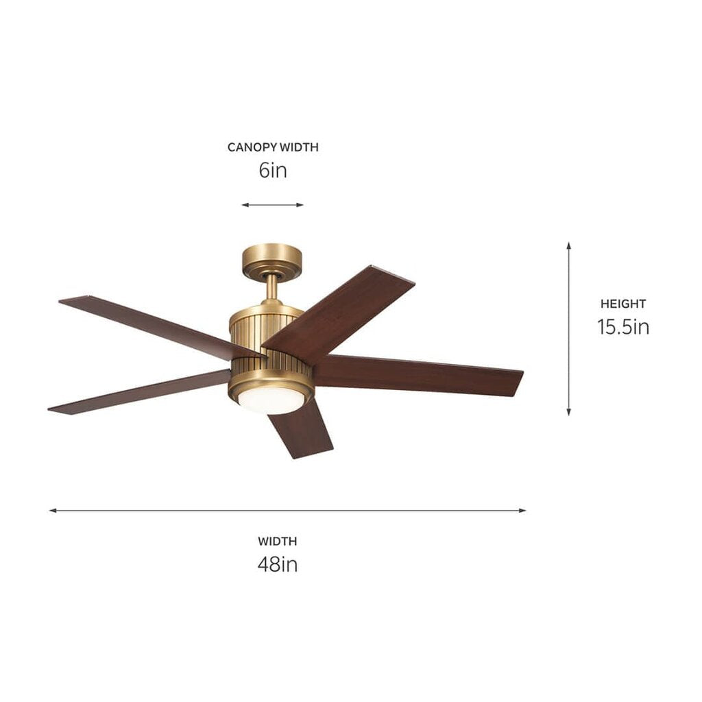 Kichler 300048NBR Ceiling Fan 11W/54W LED