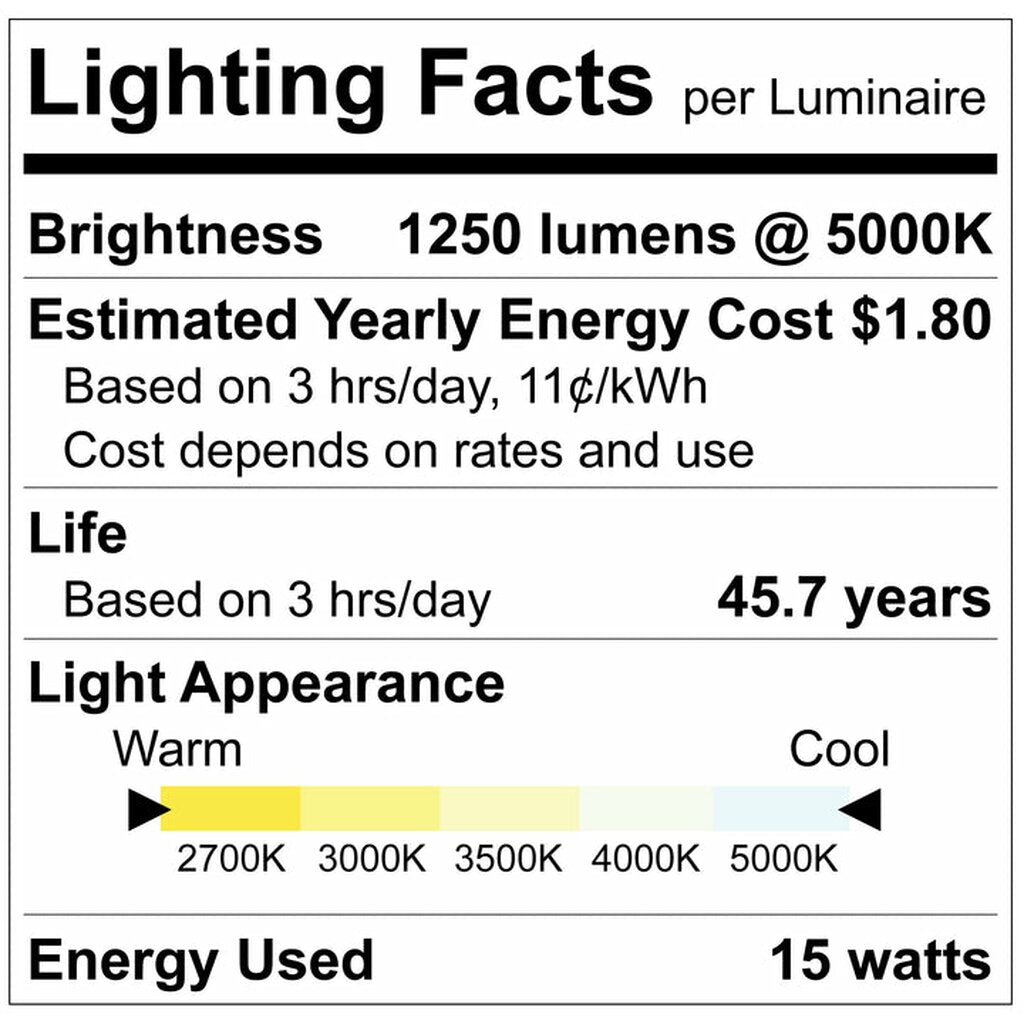 Luxrite LR23304 15W LED Dimmable Fixture 4" GIMBAL ROUND CANLESS