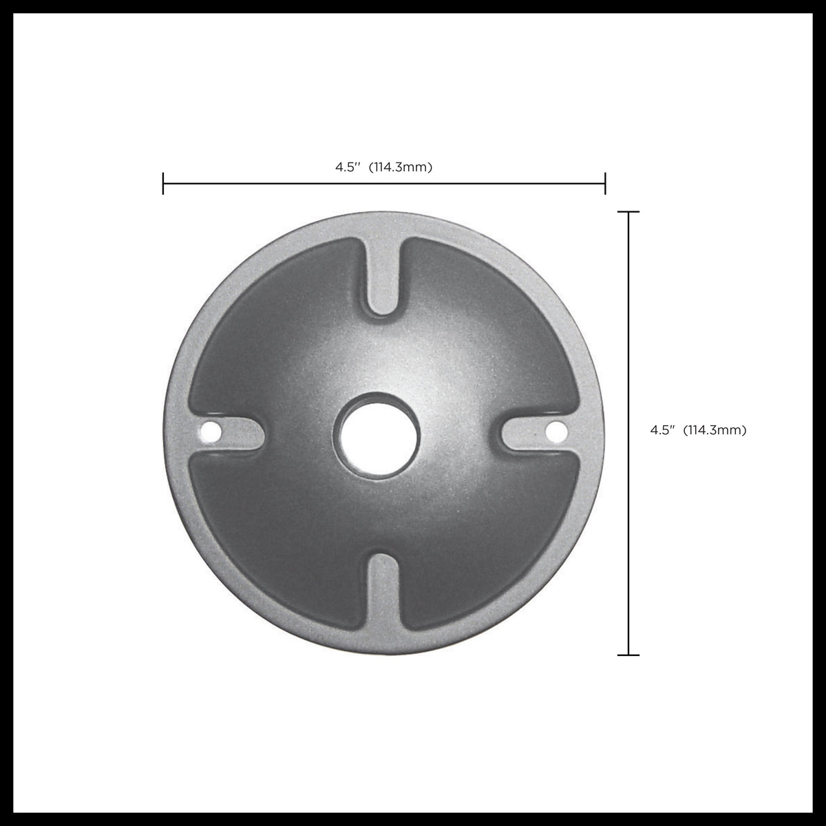 Nuvo 60-673 1-Light Die Cast Mounting Plate, Light, Gray