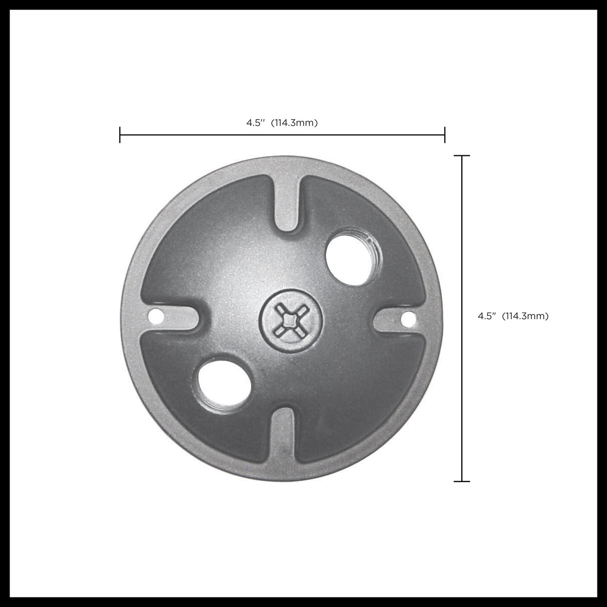 Nuvo 60-674 2-Light Die Cast Mounting Plate, Light, Gray