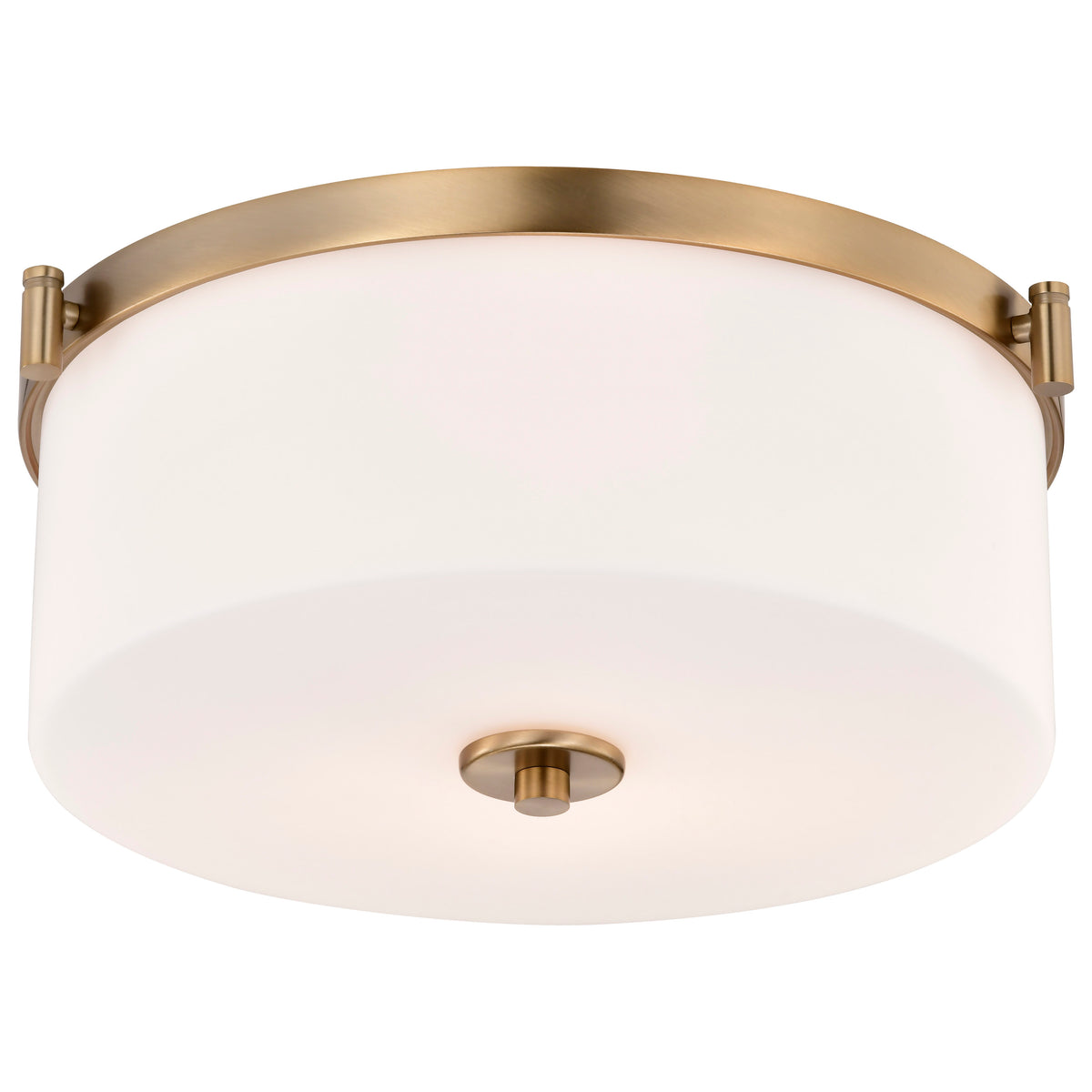 Nuvo 60-8207 Liam, 3 Light Flush Mount, Burnished Brass