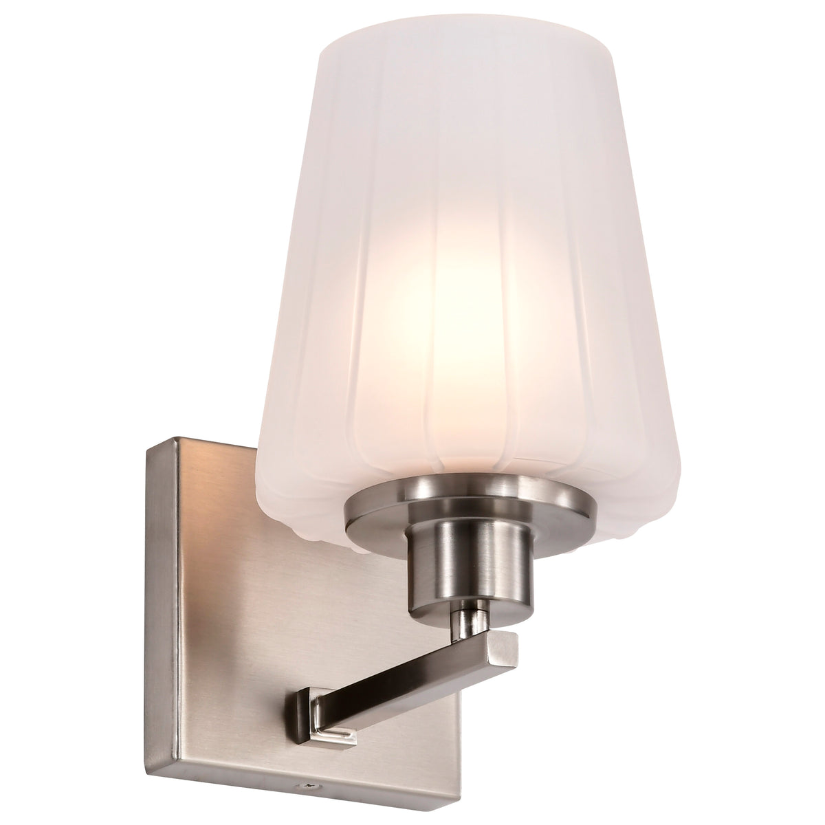 Nuvo 60-8221 Lune, 1 Light Vanity, Brushed Nickel Finish