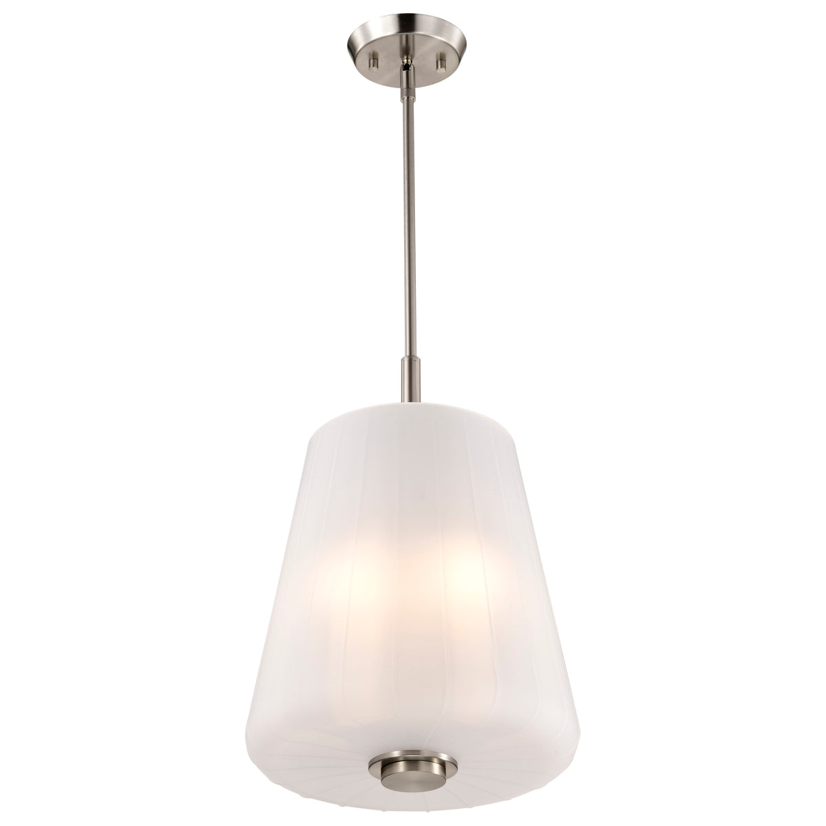 Nuvo 60-8228 Lune, 3 Light Pendant, Brushed Nickel Finish