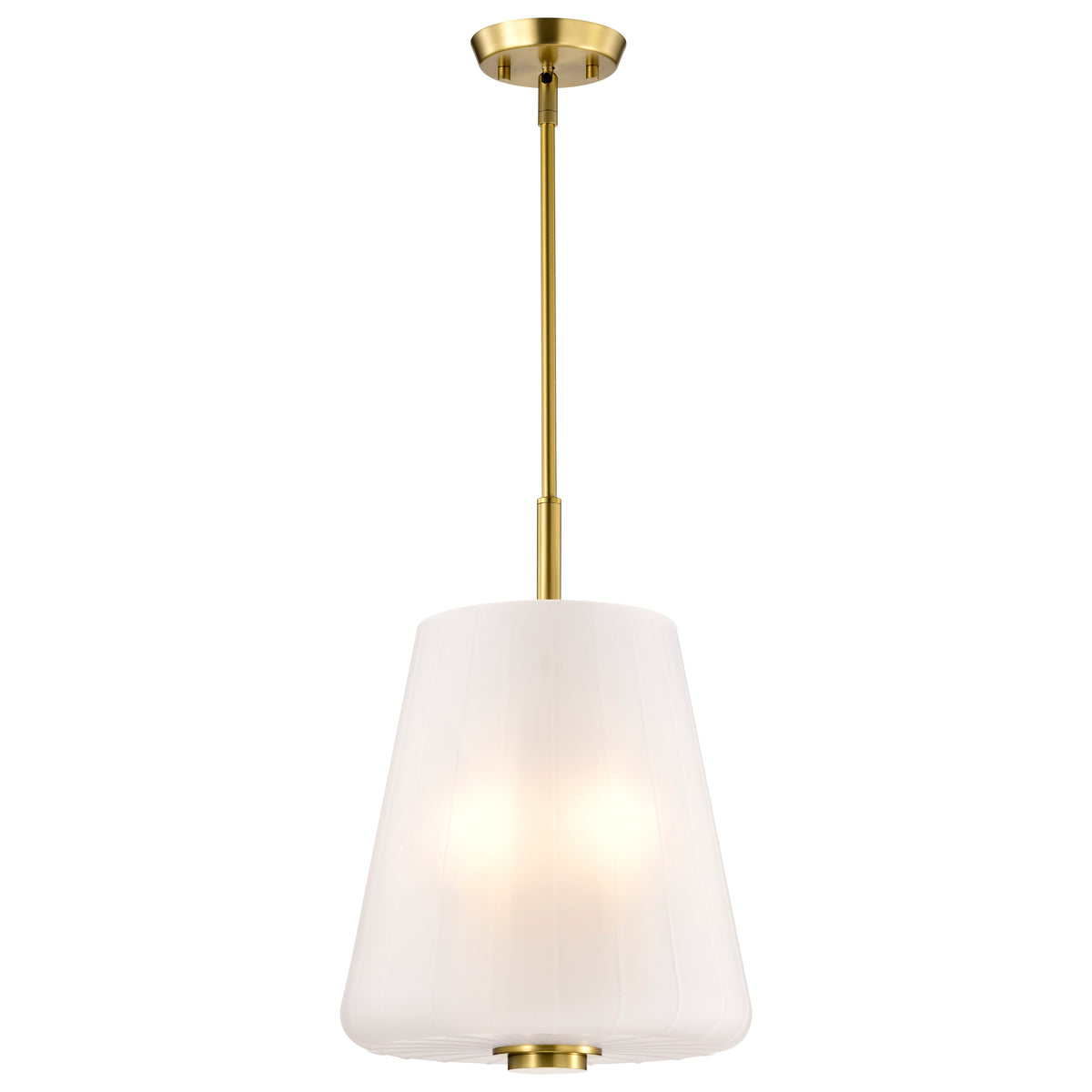 Nuvo 60-8238 Lune, 3 Light Pendant, Vintage Brass Finish