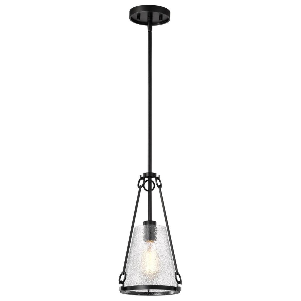 Nuvo 60-8255 Valentine, Small Pendant, Black Finish