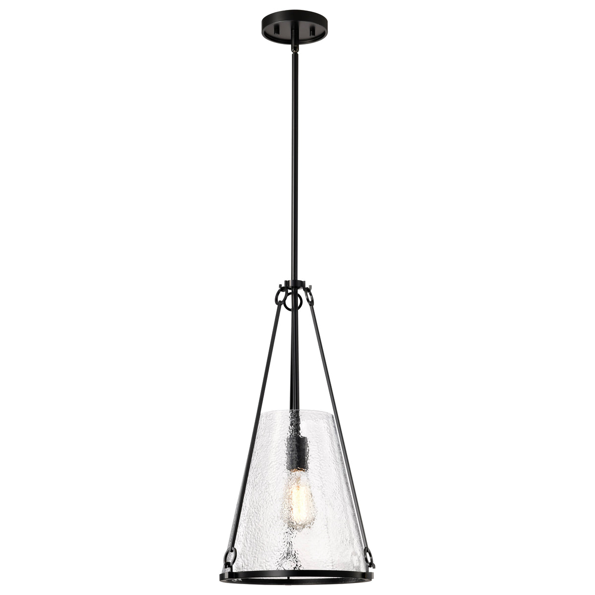 Nuvo 60-8256 Valentine, Medium Pendant, Black Finish