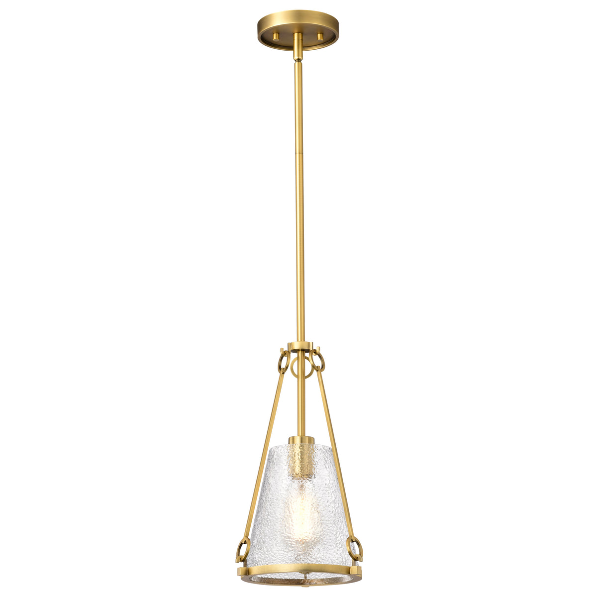 Nuvo 60-8265 Valentine, Small Pendant, Vintage Brass Finish