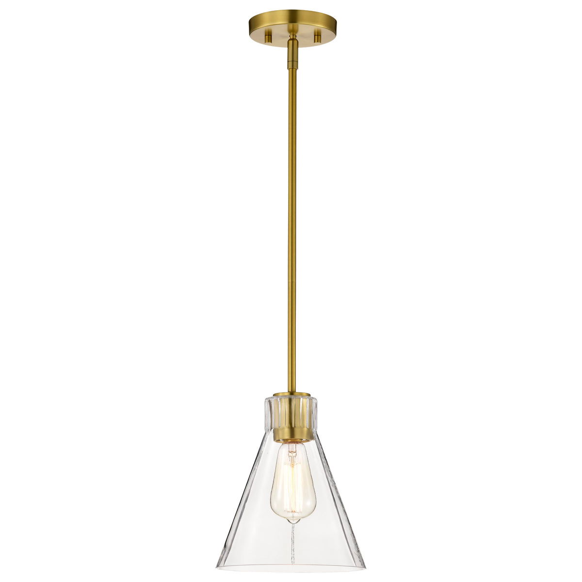 Nuvo 60-8347 Gianna, Mini Pendant, Vintage Brass Finish