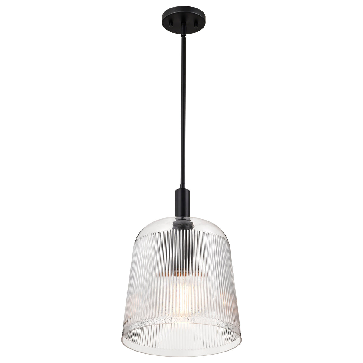 Nuvo 60-8607 Grayson, Large Pendant, Matte Black Finish