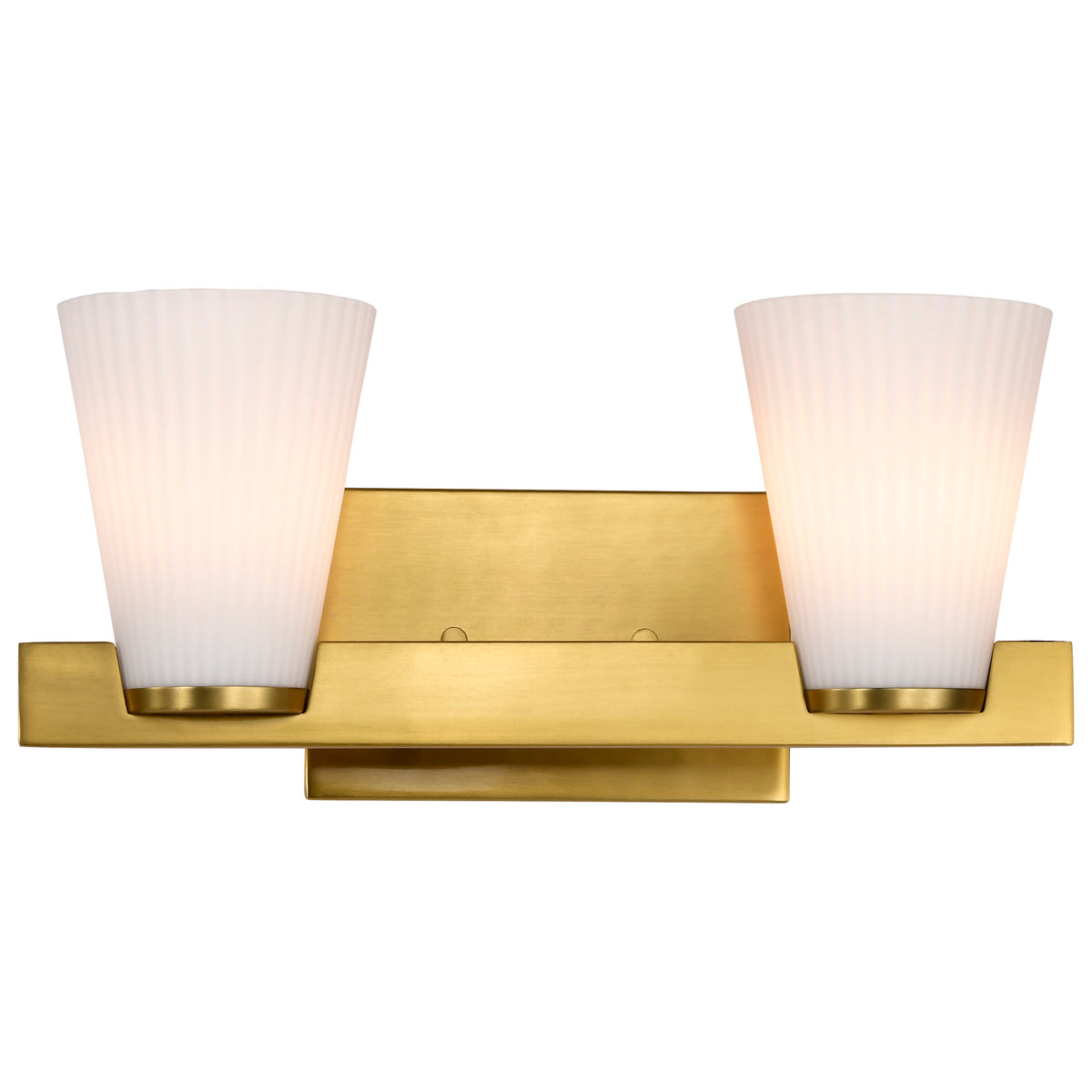 Nuvo 60-8722 Royale, 2 Light Vanity, Burnished Brass Finish