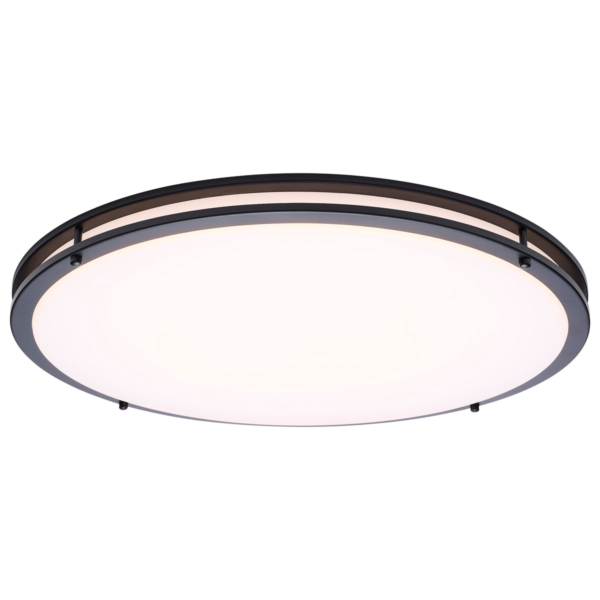 Nuvo 62-1978 Glamour, LED 24 Inch Flush Mount, Black Finish