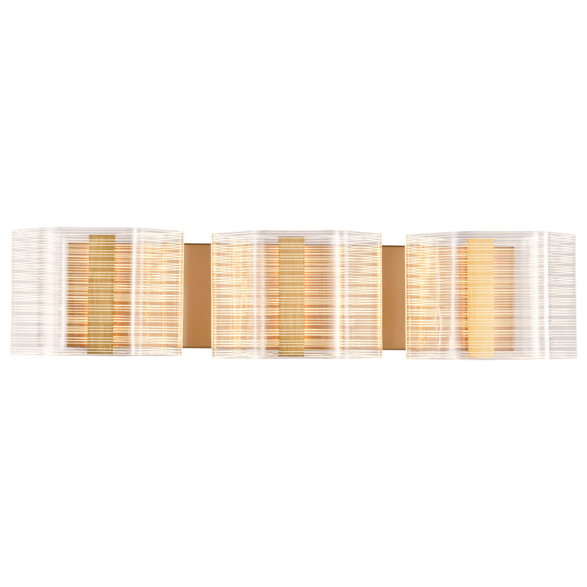 Nuvo 62-2408 Kenzo, LED 3 Light Vanity, Polished Anodized Bronze Finish