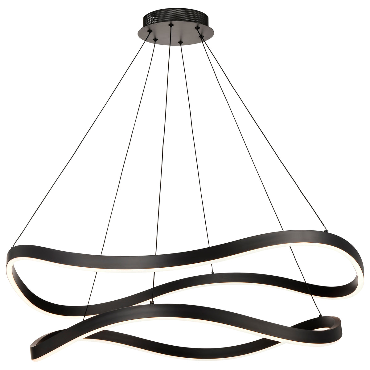 Nuvo 62-2421 Sylas, 36 Inch LED Pendant, Matte Black Finish