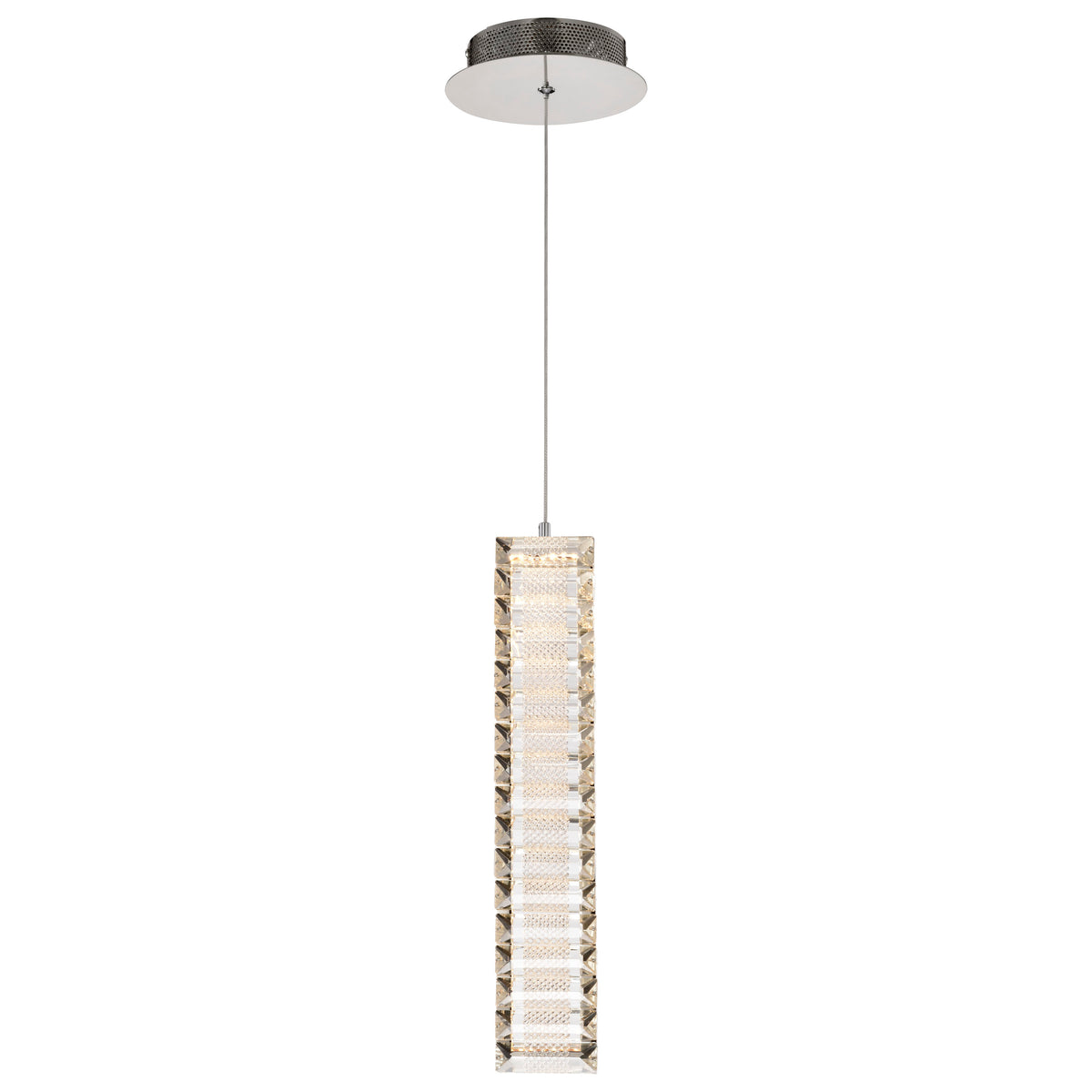 Nuvo 62-2445 Nova, LED 16 Inch Mini Pendant, Polished Nickel Finish