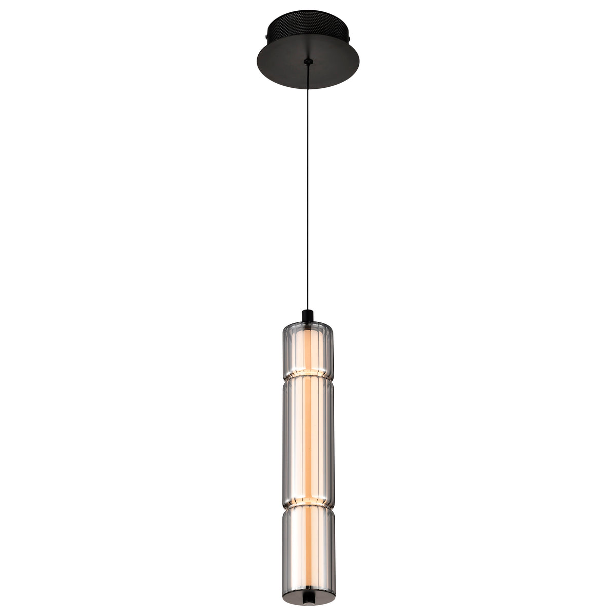 Nuvo 62-2451 Evander, LED 16 Inch Mini Pendant, Matte Black Finish