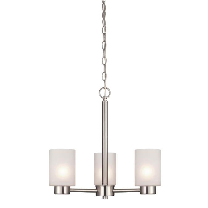Westinghouse 6227500 Chandelier Fixture 3 Light Brushed Nickel Finish