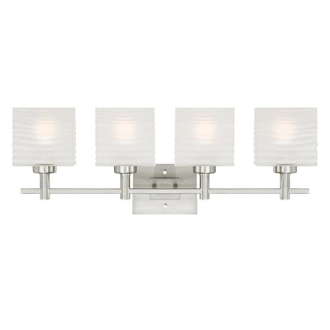 Westinghouse 6304100 Sconce Fixture 4 Light Wall Brushed Nickel Finish