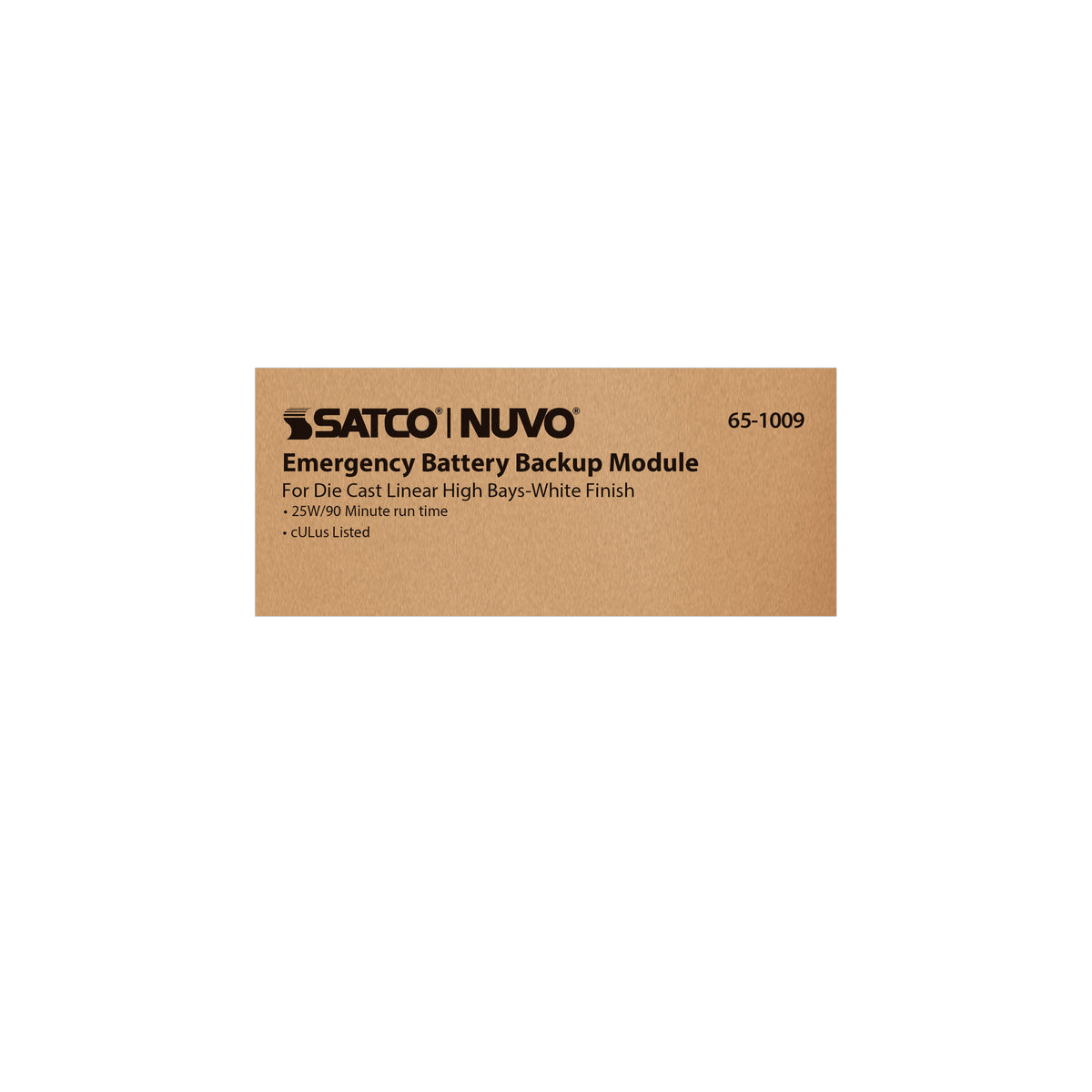 Nuvo 65-1009 LED Emergency Driver for Linear High Bay, 16 Watt, 90 Minute Run Time