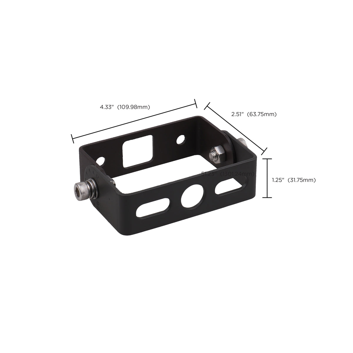 Nuvo 65-528 Trunnion Mounting Accessory, 30 and 50 Watt, PC Lens Flood Fixture