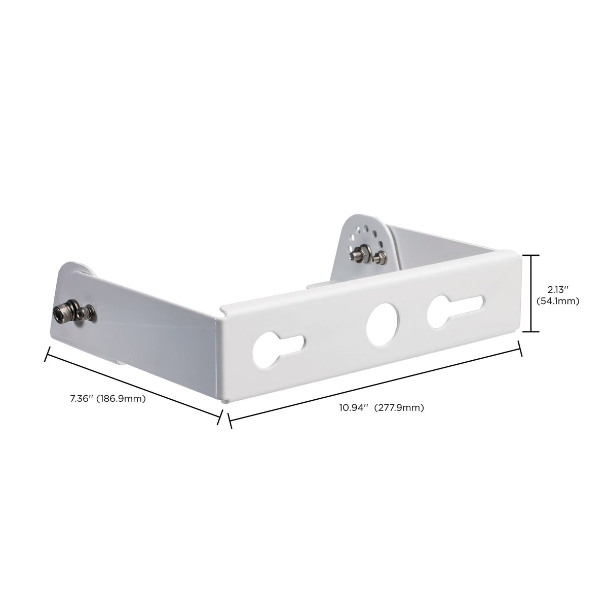 Nuvo 65-764 Yoke Mount Bracket, White Finish, For Use With Gen 2 200W/240W and CCT & Wattage Selectable UFO High Bay Fixtures