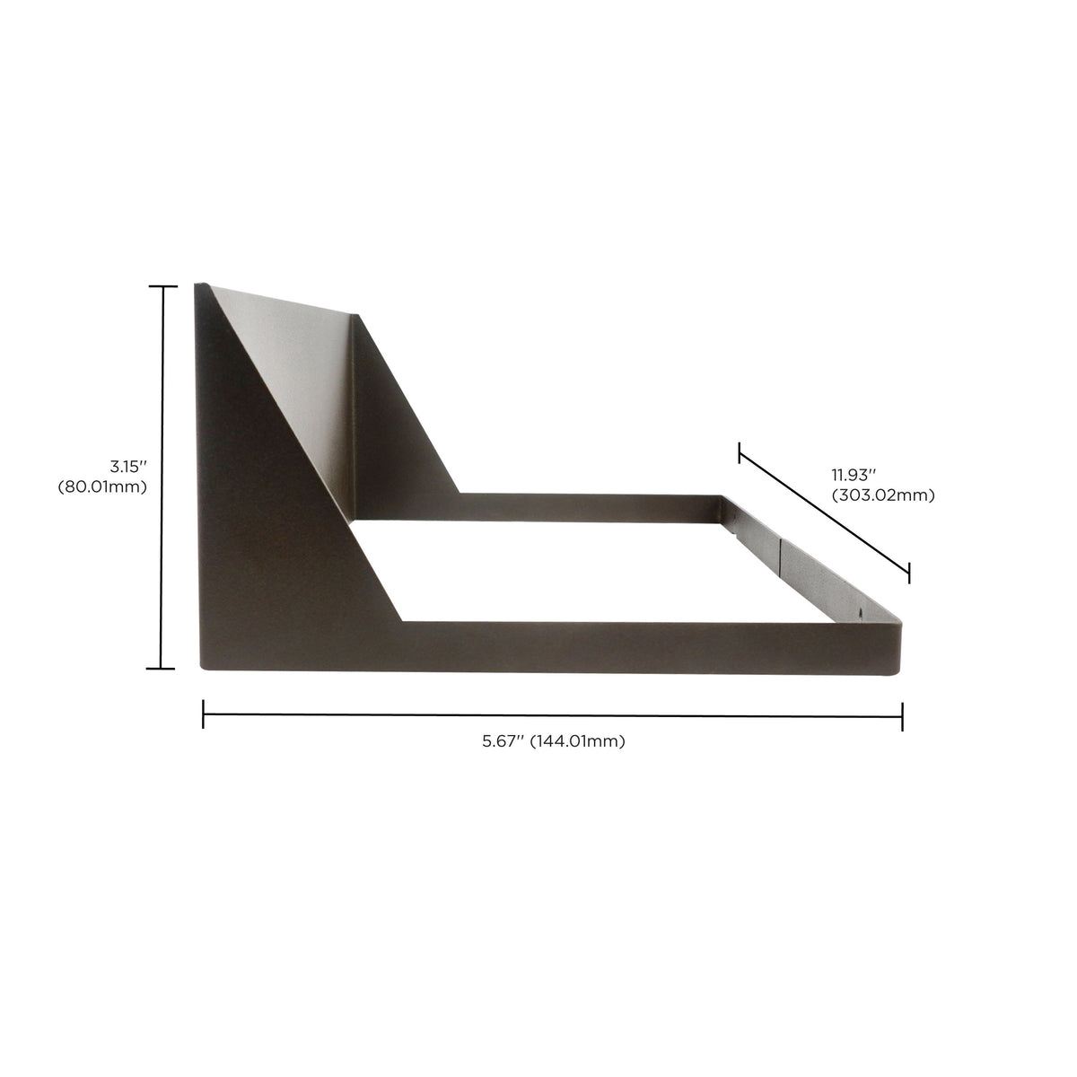 Nuvo 65-877 Area Light Cutoff Shield, Bronze Finish, For Use With 100W/150W/240W/300W Fixtures