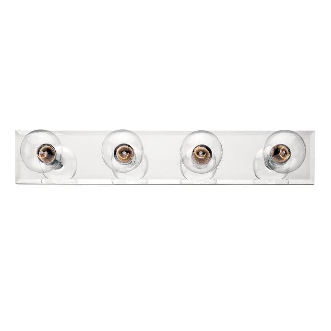 Westinghouse 6644900 Sconce Fixture 4 Light Bath Bar Beveled Mirror