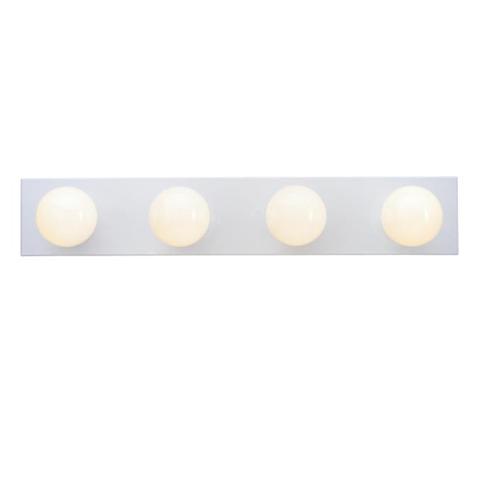 Westinghouse 6659500 Sconce Fixture 4 Light Bath Bar White Finish