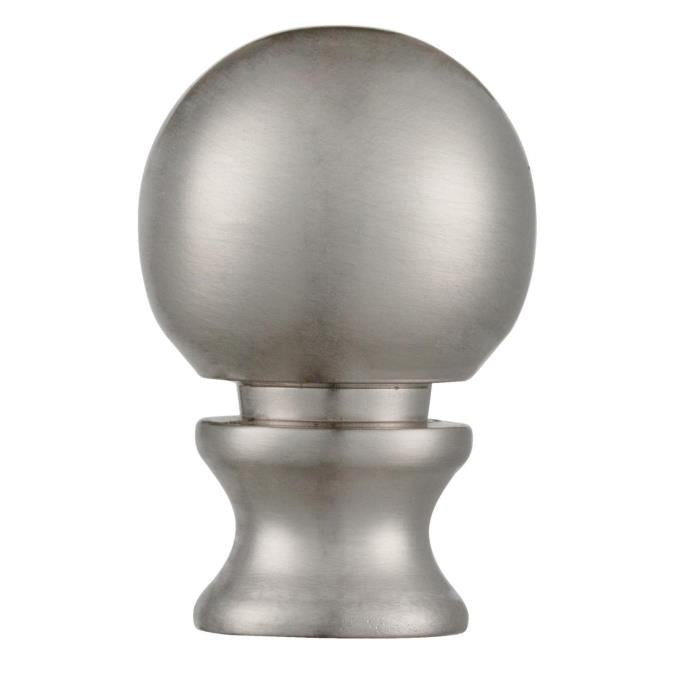 6 pack - Westinghouse 7000600 Classic Ball Lamp Finial Brushed Nickel