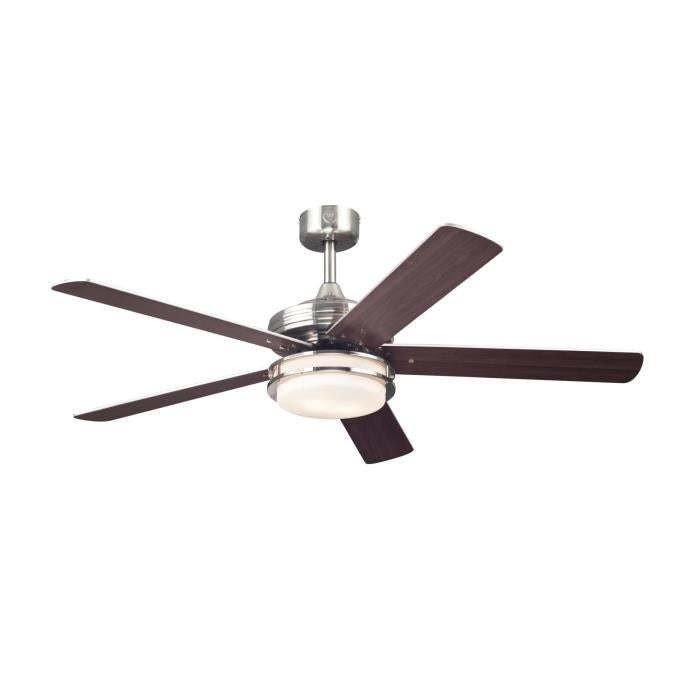 Westinghouse 7209100 8W 52" Brushed Nickel Finish Reversible Blades