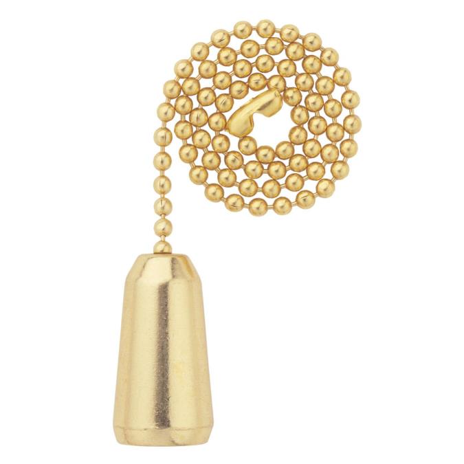 6 pack - Westinghouse 7700500 Teardrop Polished Brass Finish Chain